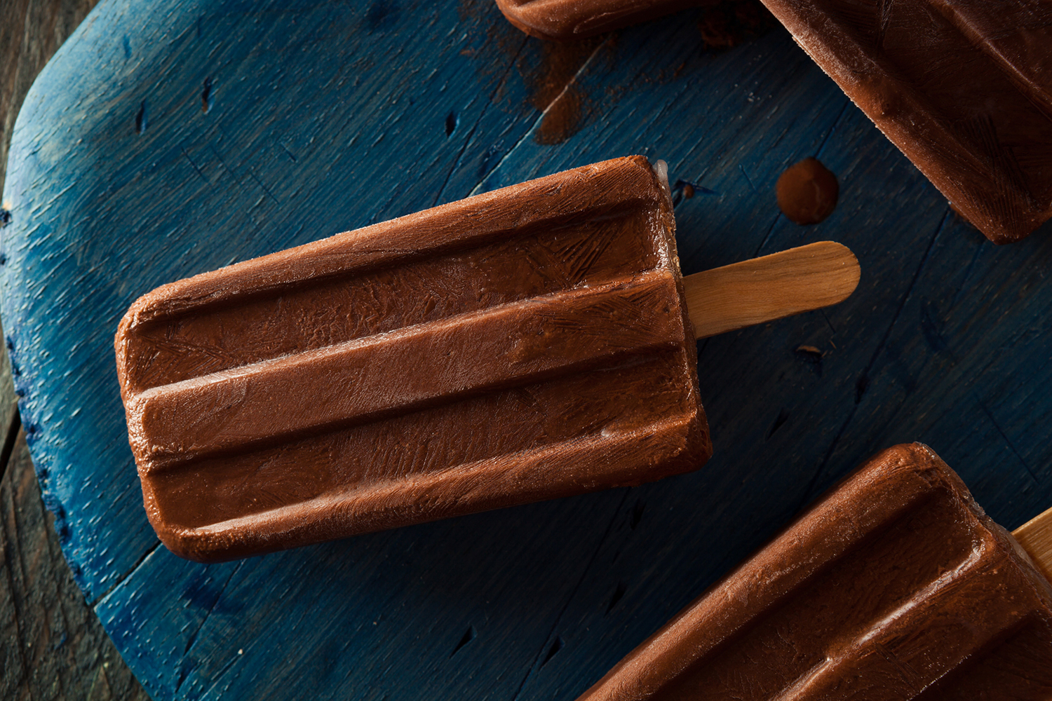 freshly frozen fudge pops