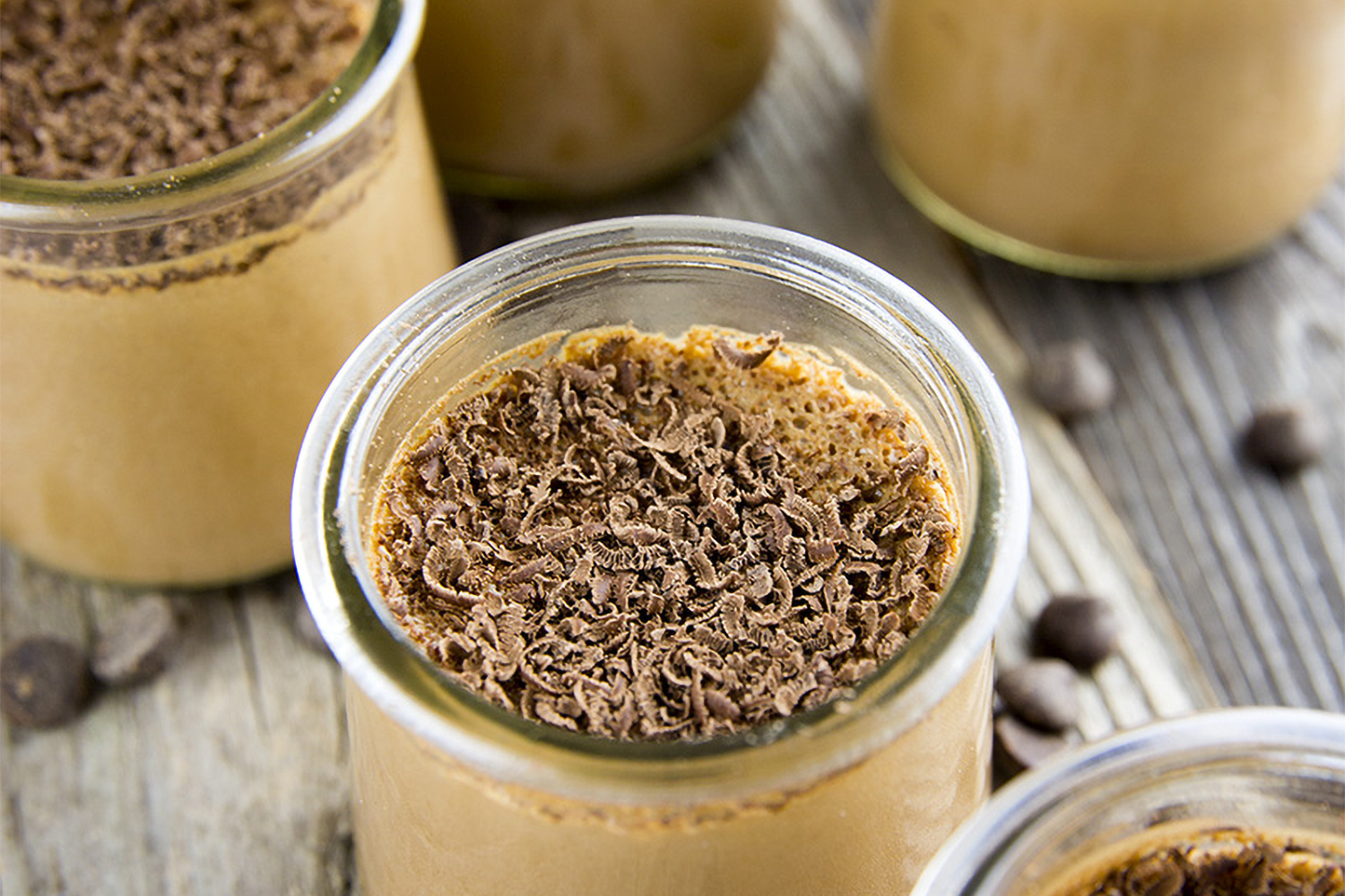 cups of chocolate mousse