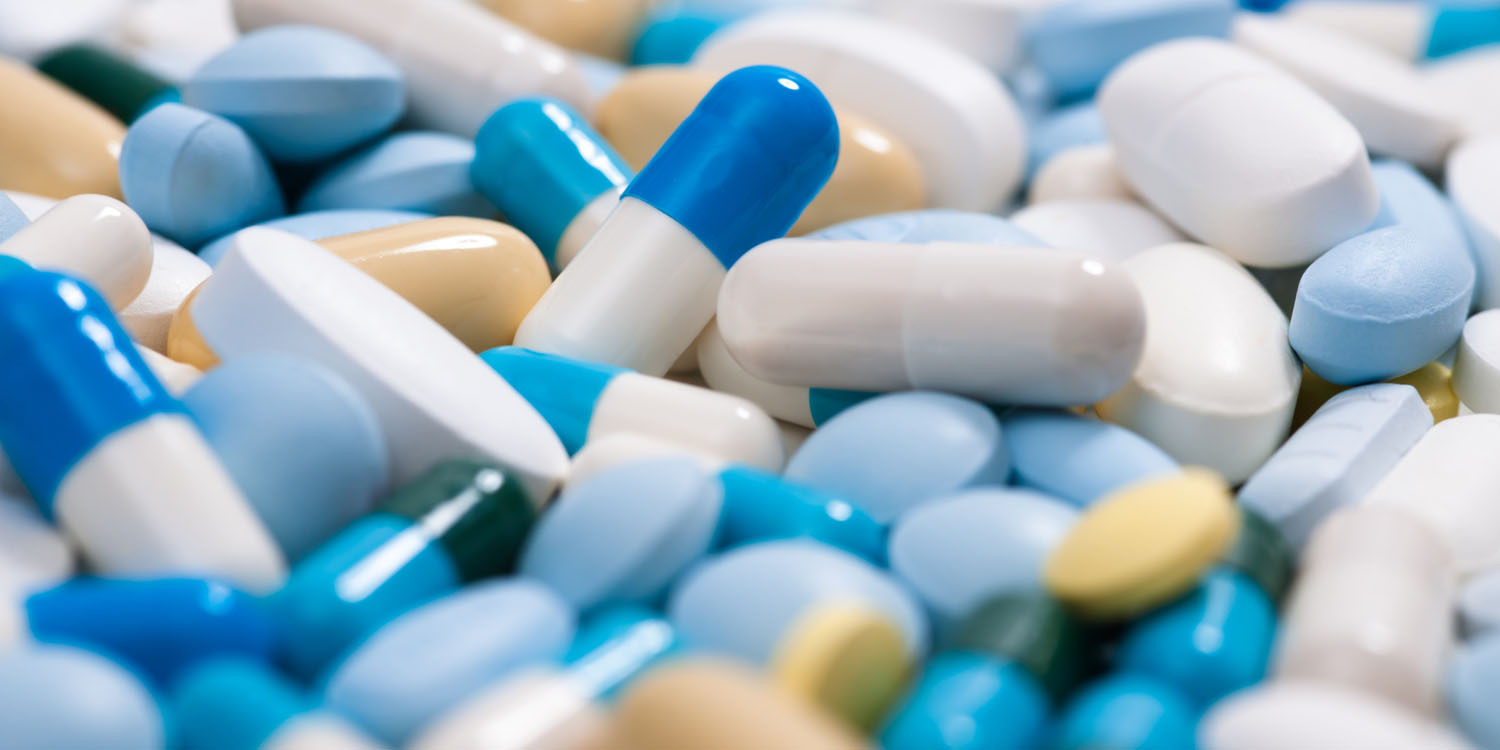 Close up of pills