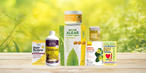 a variety of all-natural remedies and supplements