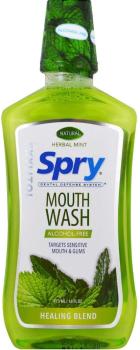 Spry Alcohol-free Herbal Mint Mouth Wash