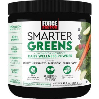 Force Factor Smarter Greens Superfoods + Digestion Powder