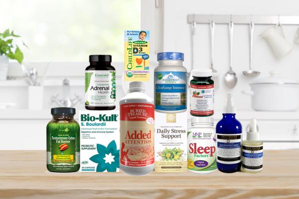 a wide variety of all-natural supplements