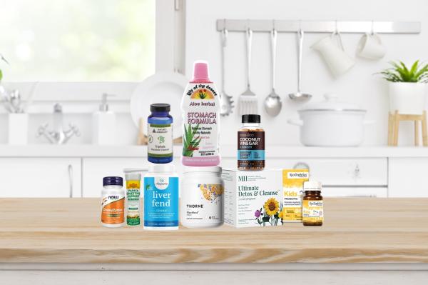 assortment of supplements and natural products