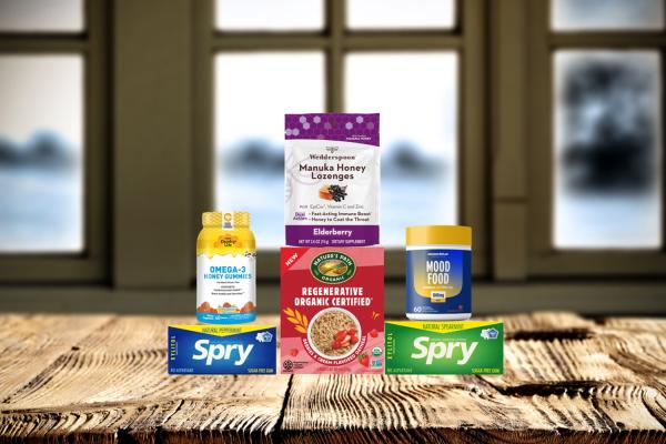 a selection of food and supplements